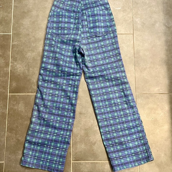 We the Free Free People Isla Slim Straight Plaid Pants Jeans Size 29 - Picture 13 of 13